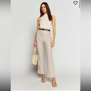 Reformation Freddie Linen Pants - 6 (new with tags)